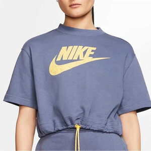 Nike Sportswear Icon Clash Crop Short Sleeve Top Size 1X